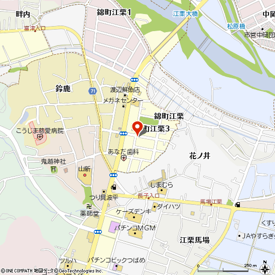ブリヂストンタイヤサービス東日本(株)　勿来店付近の地図